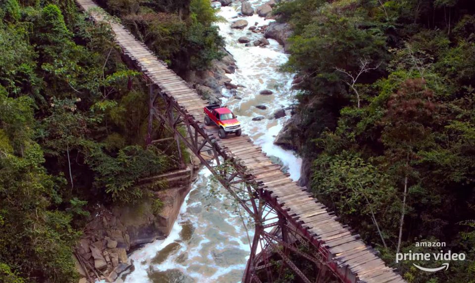 Hammond risks his life - again - atop of a rickety bridge
