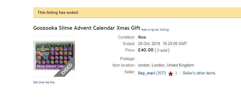 Cheeky eBay sellers are cashing in on parents who want to buy their children slime advent calendars