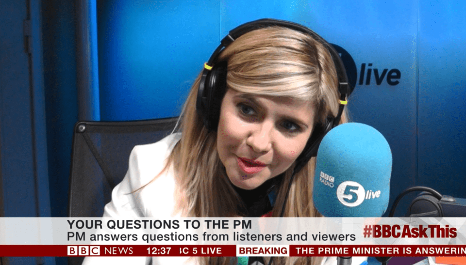 Emma Barnett grilled the PM along with members of the public this lunchtime