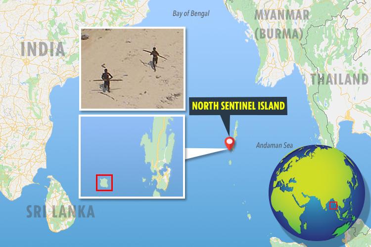  The isolated tribe live on the North Sentinel Island in the Bay of Bengal