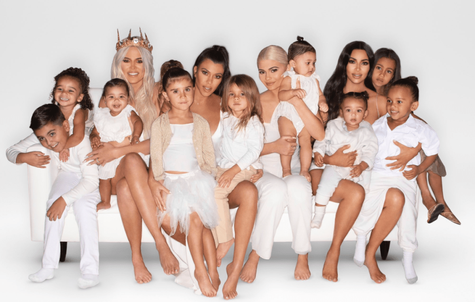 Kim Kardashian revealed her famous family's annual Christmas card today - but Kris and Kendall Jenner are missing