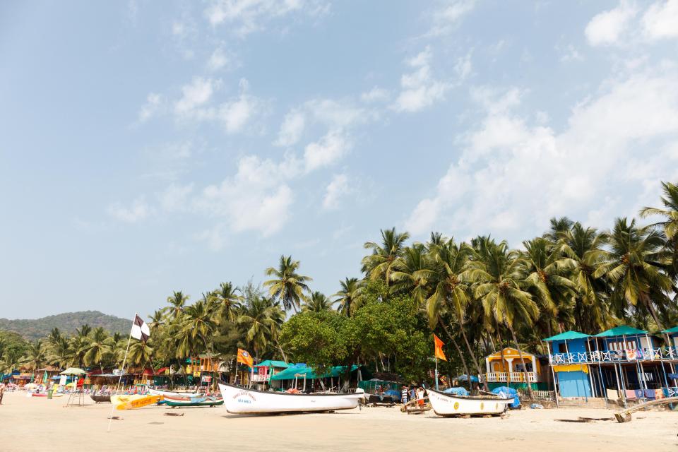  Palolem Beach in Goa, India, where a British tourist was raped and robbed yesterday