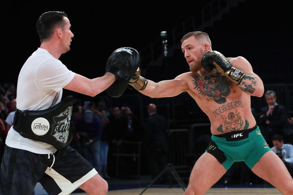  Kavanagh is McGregor’s head trainer but Owen Roddy is the striking coach and padman