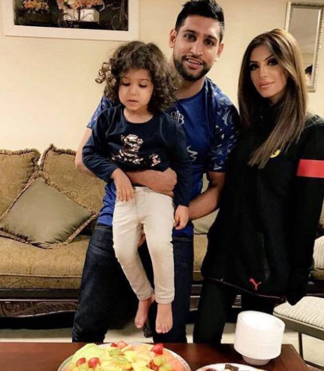  Amir is dad to daughter Lamaisah, four, and eight-month-old Alayna with wife Faryal Makhdoom