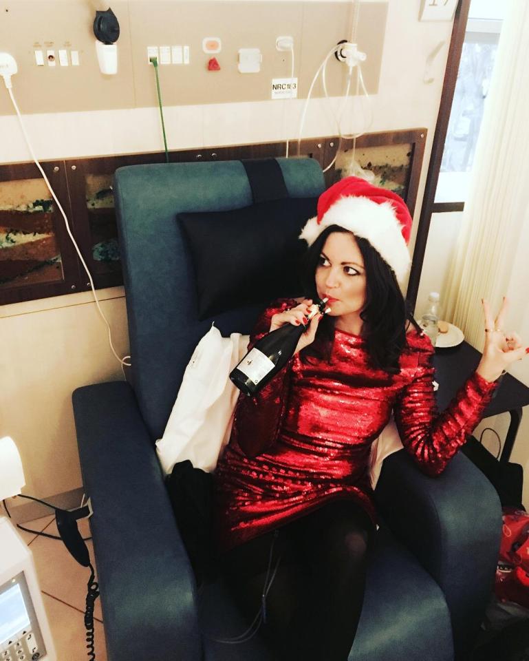 The drugs have triggered an awful rash across my face, chest and back - please Santa let it be a good sign