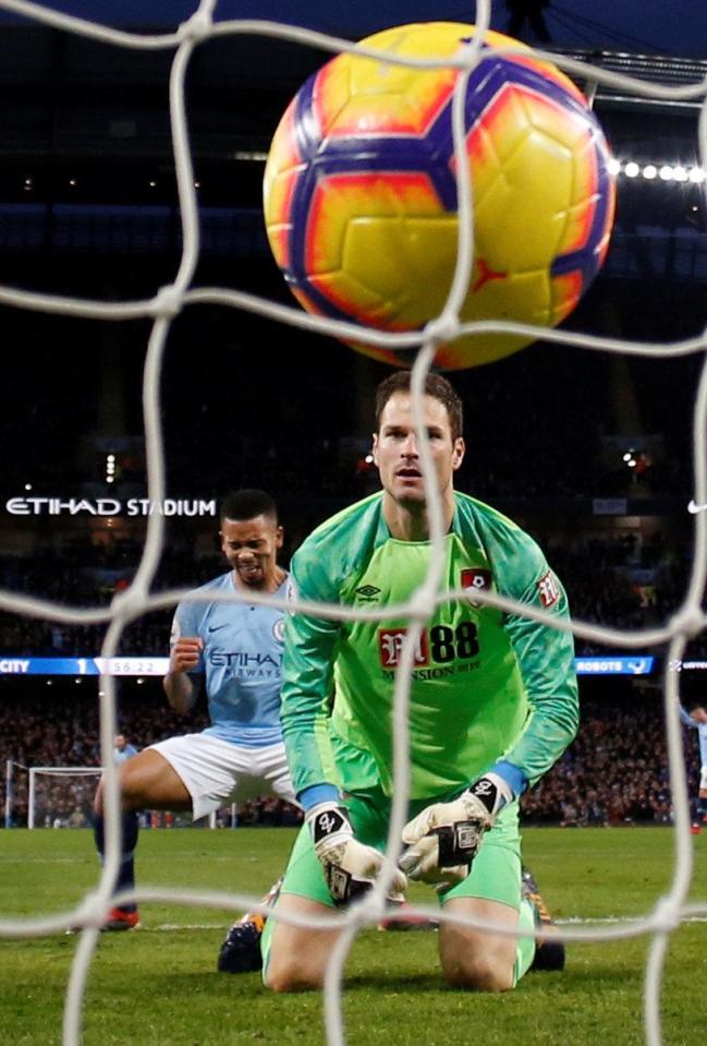 This has been a familiar sight for Asmir Begovic this season whose stats are not pretty reading
