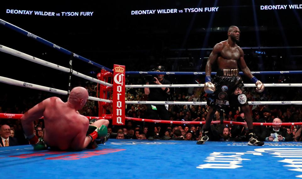 Wilder believed he had KO'd Fury as he walked off and celebrated