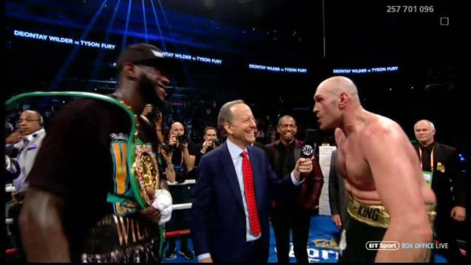 Tyson Fury called Anthony Joshua a 'chicken' after the fight