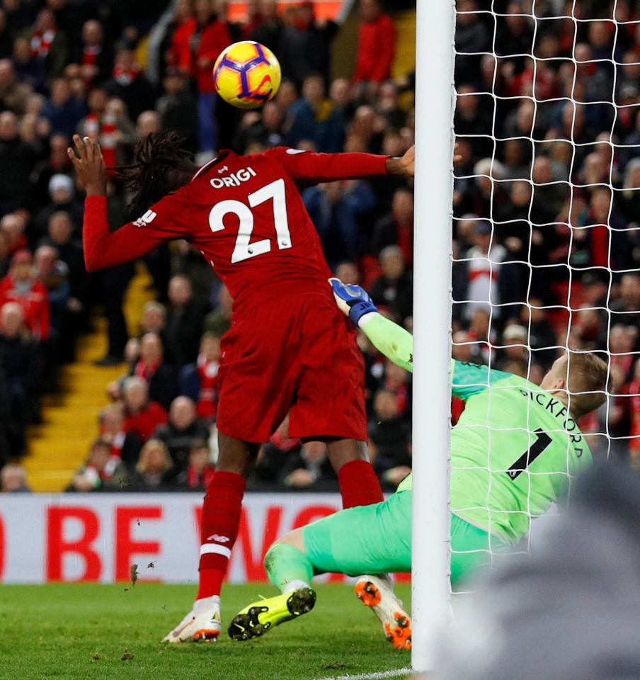 Origi, who came on as a late substitute capitalised on Pickford's error and gave Liverpool three points