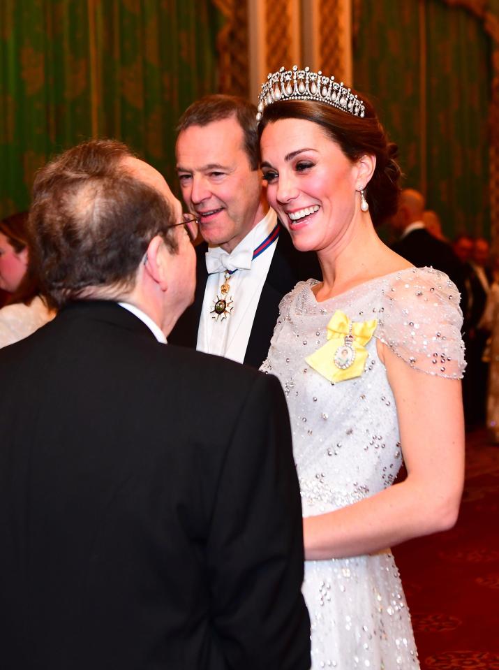 Kate Middleton seemed in high spirits for the night of nights