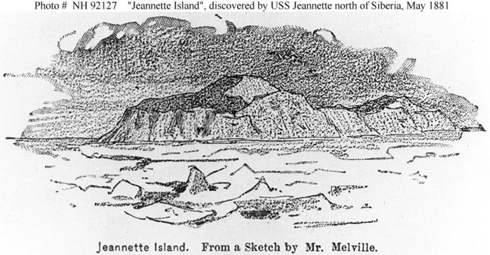  This sketch was drawn by a member of De Long's crew after they discovered the island in 1881