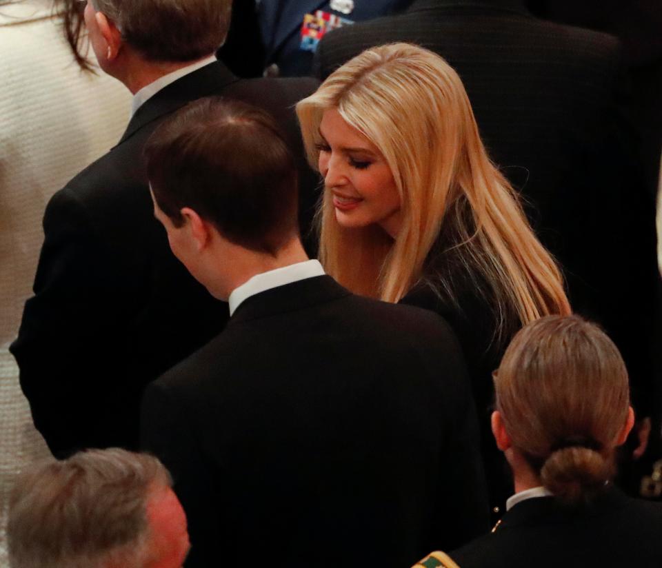  Donald Trump's daughter Ivanka is attending the funeral with her husband Jared Kushner