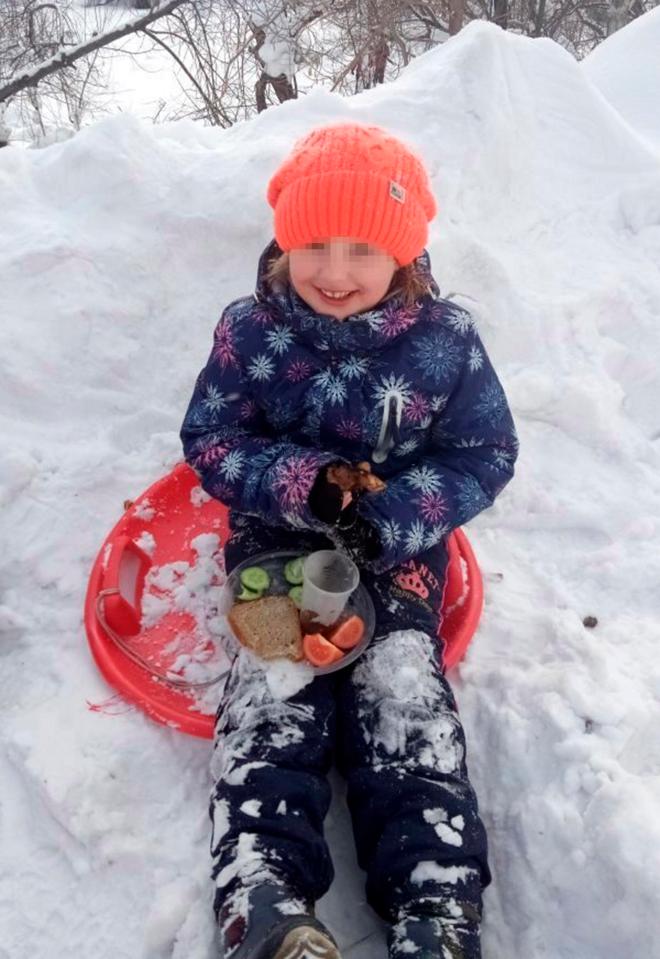  A Russian girl, 7, was killed after her sleigh came off a slide and into the path of a snowplough
