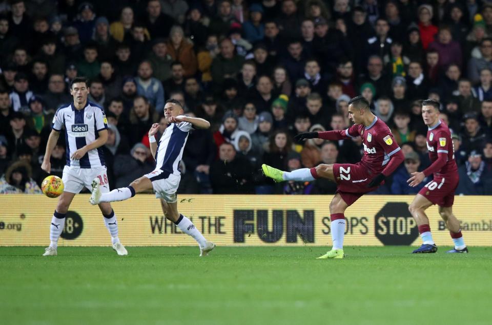Aston Villa's opener had a bit of luck about it as Anwar El Ghazi's strike deflected in