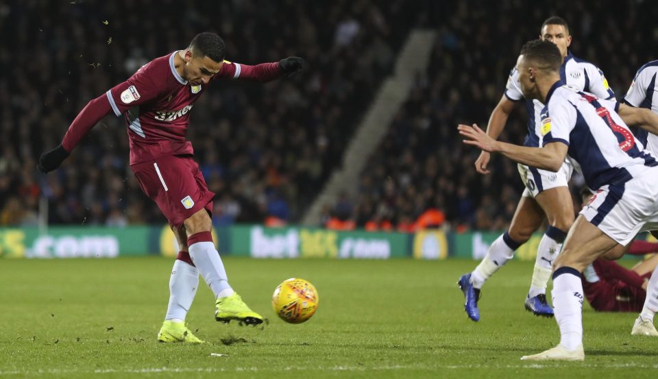 Using the outside of his boot, the Dutch international crashed the ball past Sam Johnstone in the Albion goal