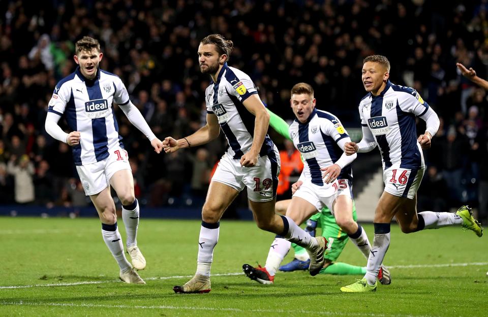 But the West Brom players didn't care as the officials missed it and they had secured a point from the Midlands derby