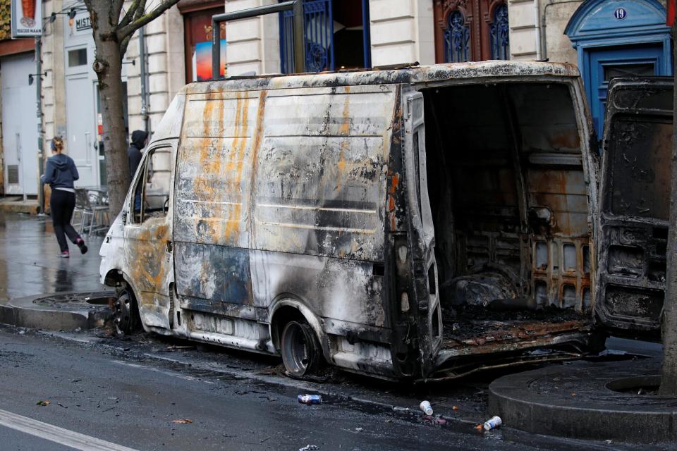  Vehicles have been set alight during the protest action