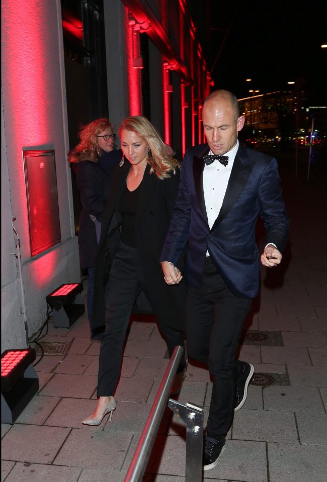  Arjen Robben together with his wife Bernadien Eillert