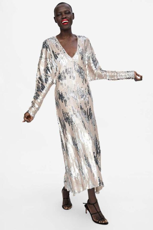  Claudia went for this glittering number for the results show