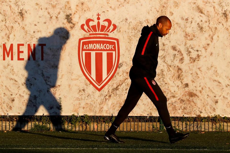  Thierry Henry has a tough job on his hands as Monaco manager