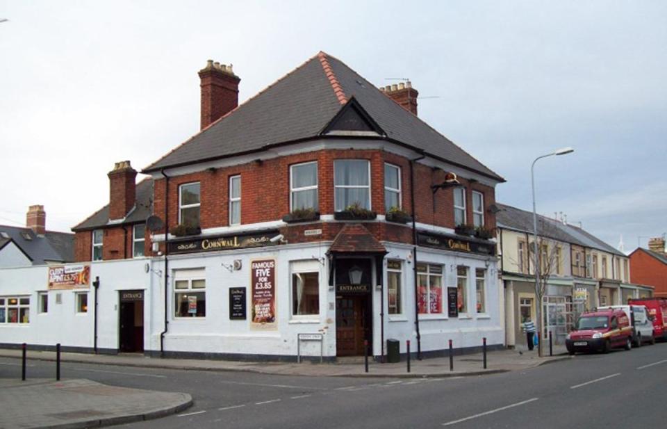  The Cornwall pub in Cardiff where the brawl took place