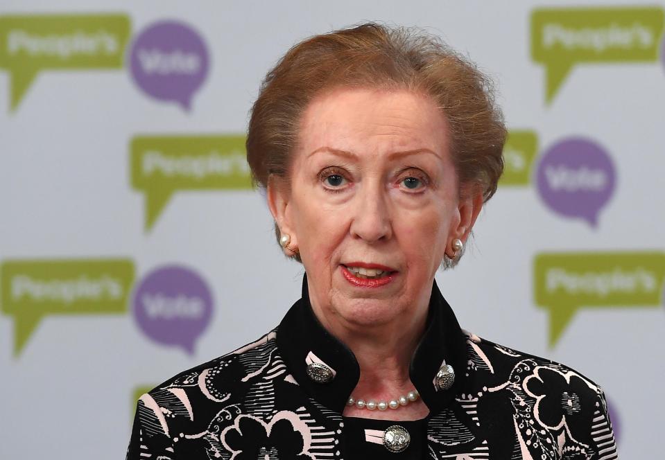 Labours Dame Margaret Beckett said that a Peoples Vote was gathering momentum in Whitehall