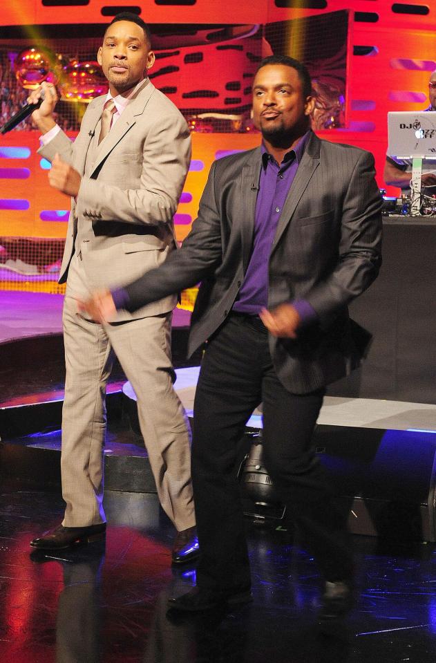  Ribeiro and fellow Fresh Prince star Will Smith on the Graham Norton Show in 2013