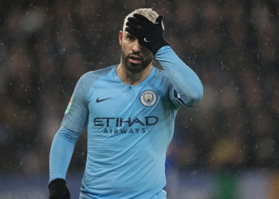 Sergio Aguero returned from injury and was replaced late on by Gabriel Jesus