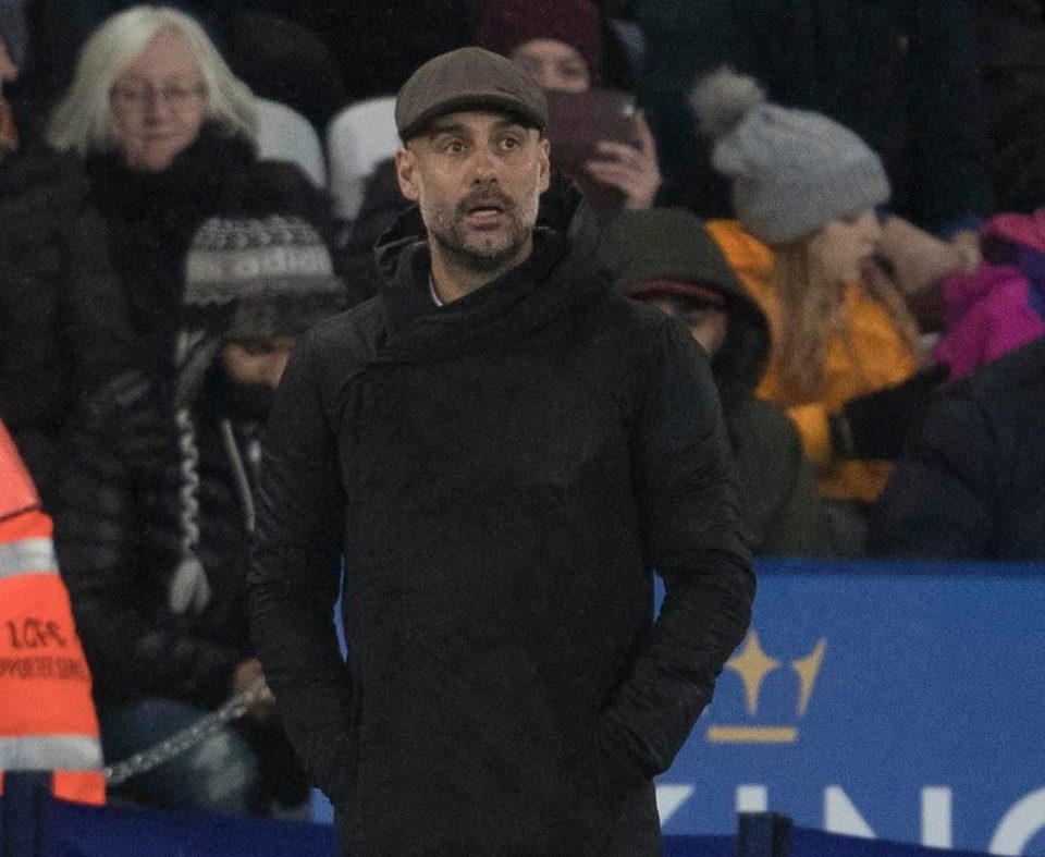 Pep Guardiola donned a flat cap in the pouring rain in the East Midlands