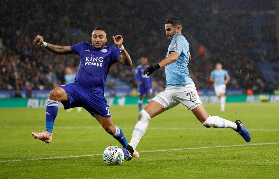Riyad Mahrez was up against Leicester from the first time since his move to the Etihad in the summer