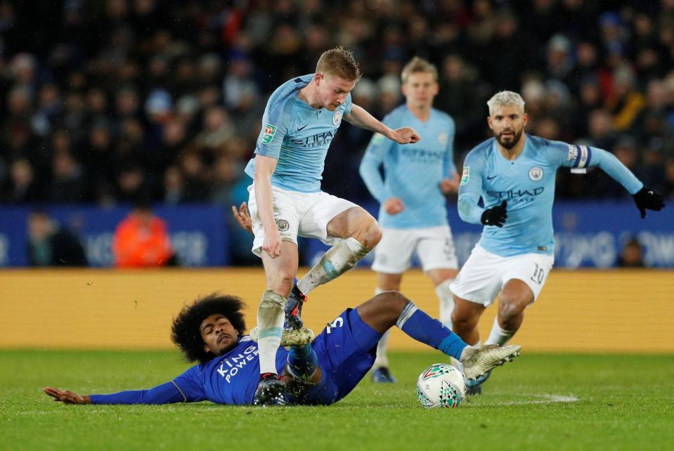 Hamza Choudhury put in a number of firm, but fair, challenges at the King Power