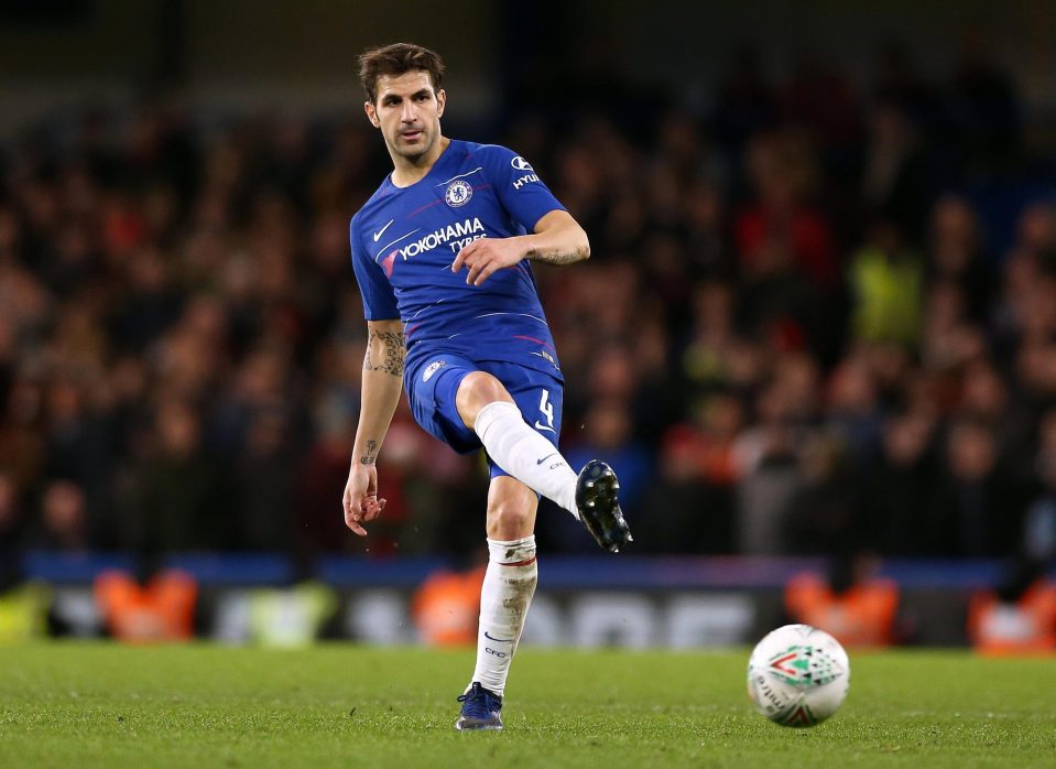 Fabregas has seen his game-time dramatically reduced