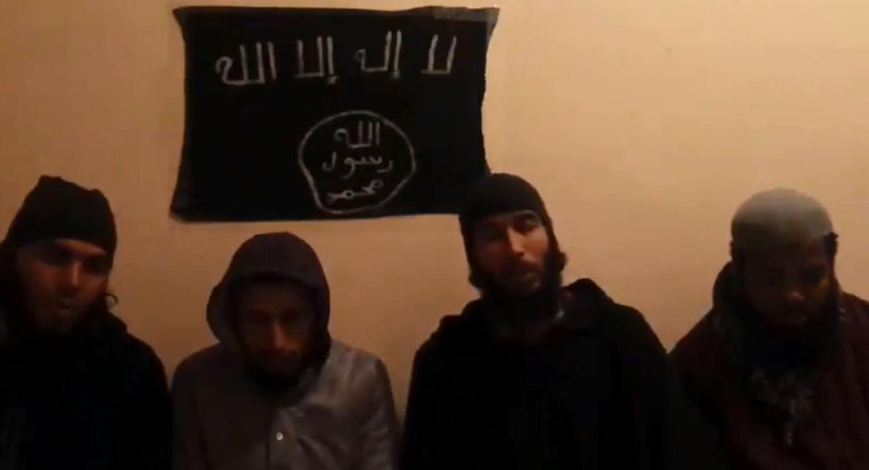  In a video circulating on Twitter today, the four suspects appear to claim responsibility for the attack