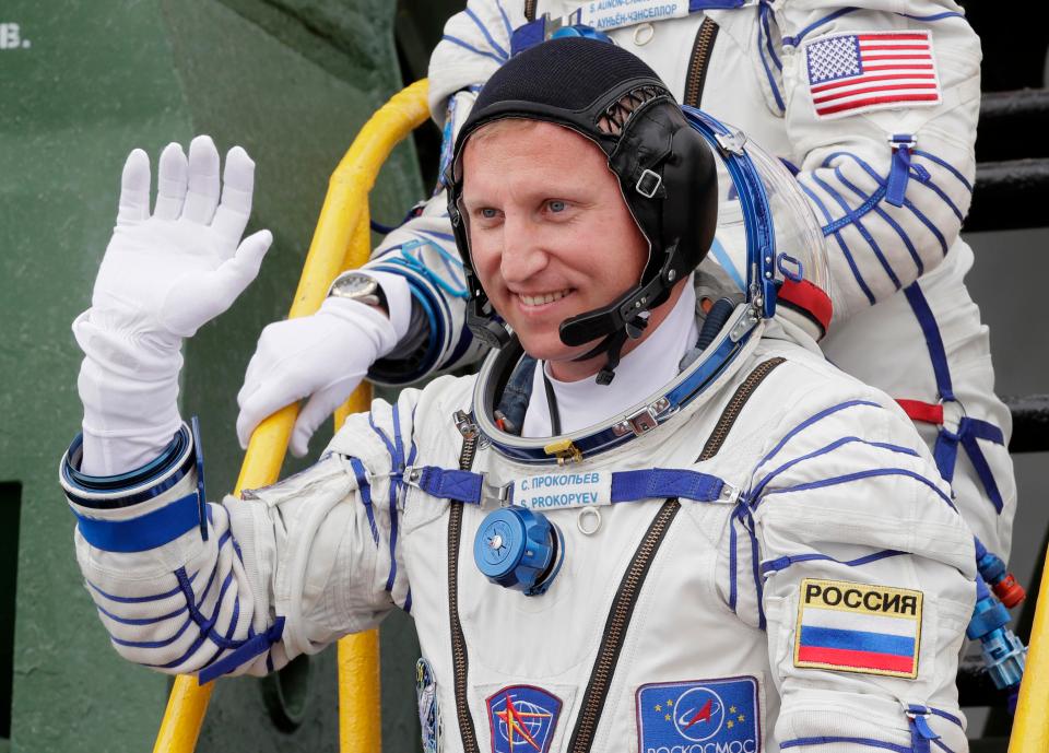  Russian cosmonaut Sergey Prokopyev claims the hole was drilled from inside the space station