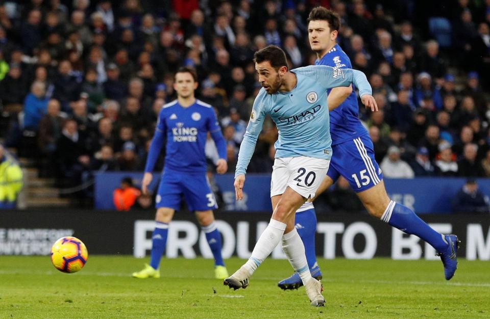  Bernardo Silva opened the scoring after 14 minutes