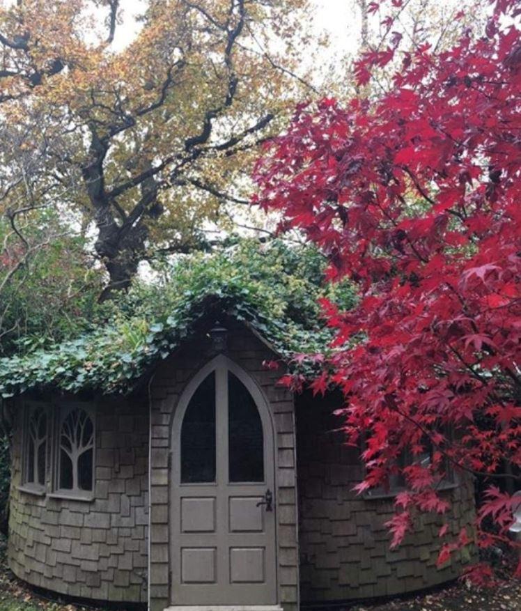  There's a Hobbit-inspired shed in the garden