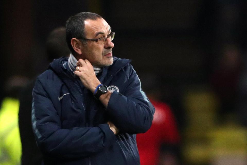  Chelsea boss Maurizio Sarri condemned 'stupid people' as Blues fans were again accused of racist chanting