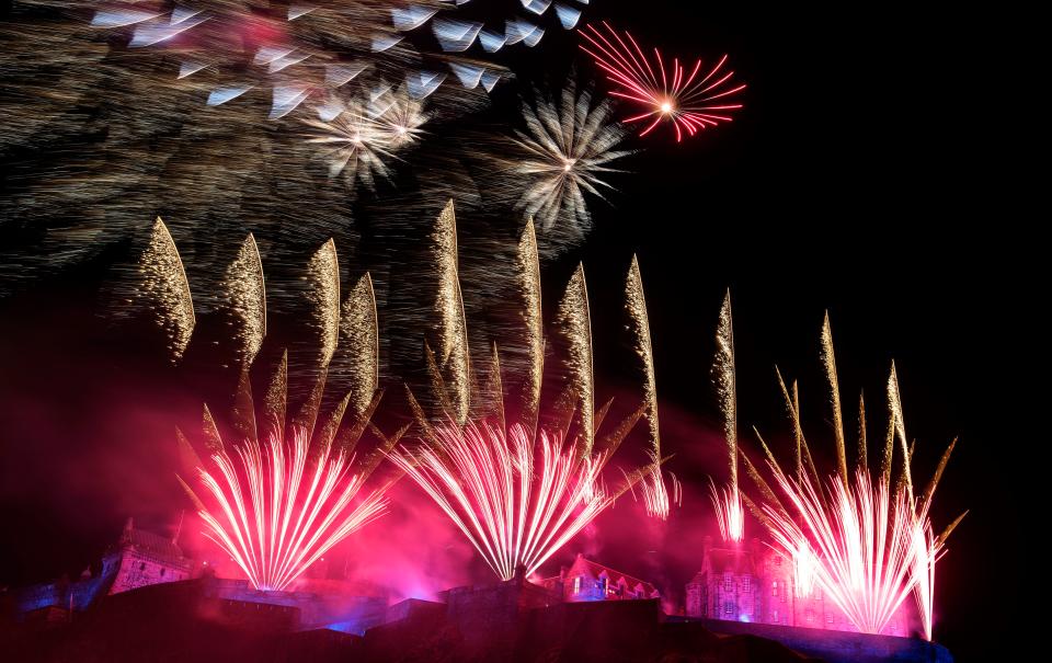  Fireworks lit up the sky above Edinburgh castle as part of Hogmanay celebrations last year