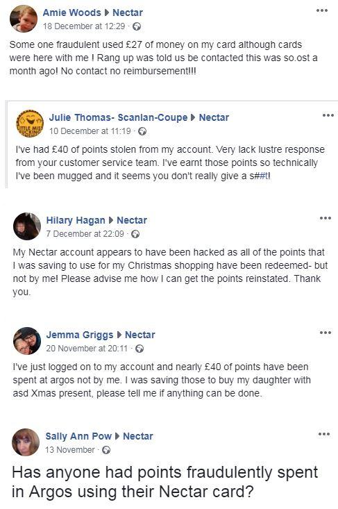 Dozens of people have complained about having points stolen in the last month on social media
