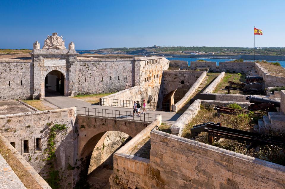 Walk around the old fort in some Menorcan footwear made famous by Angelina Jolie