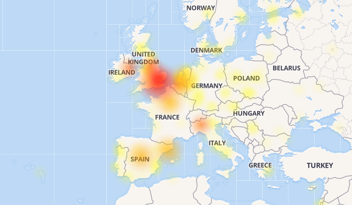 Gmail down not working Error 404
