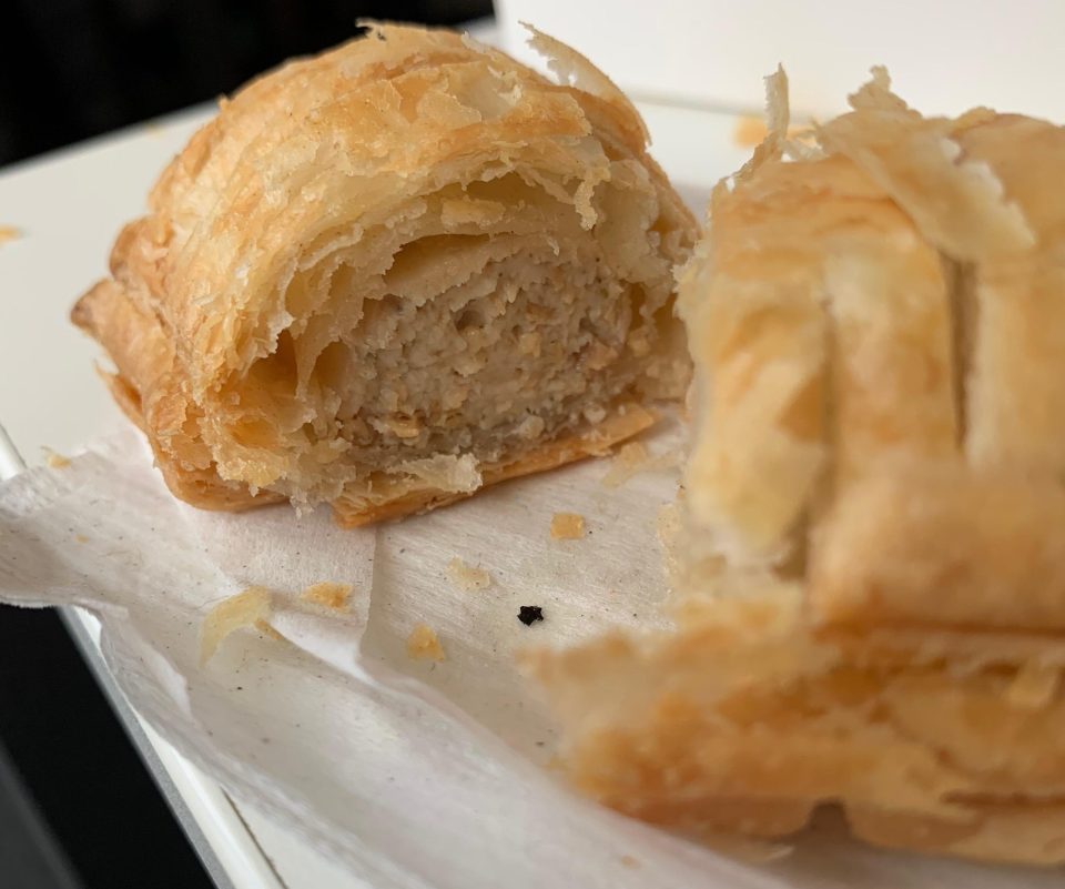  The Sun was one of the first to try the new vegan sausage roll