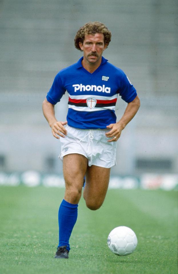  Graeme Souness thrived in Italy and won the Coppa Italia in his first year at Sampdoria