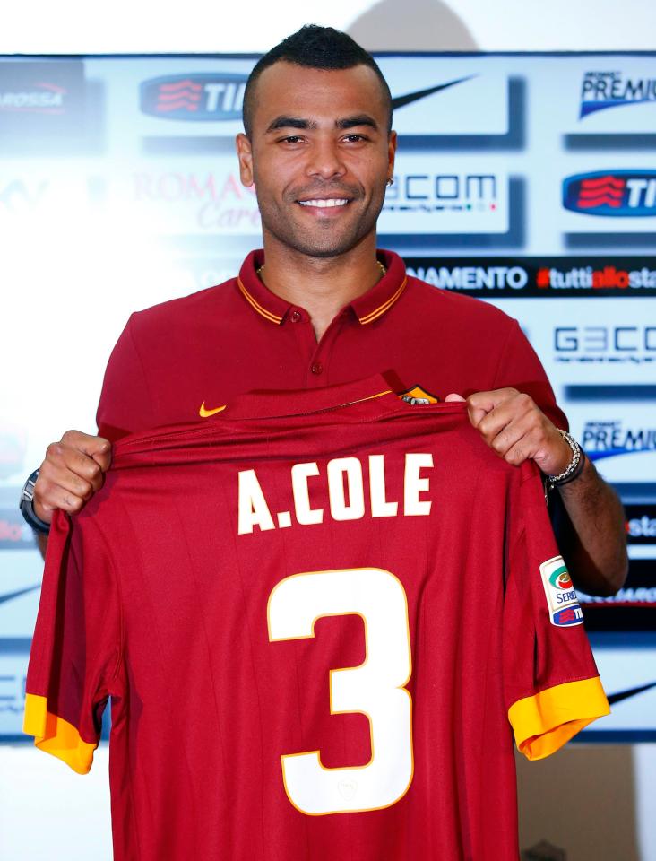  Ashley Cole's contract at Roma was terminated by mutual consent in 2016