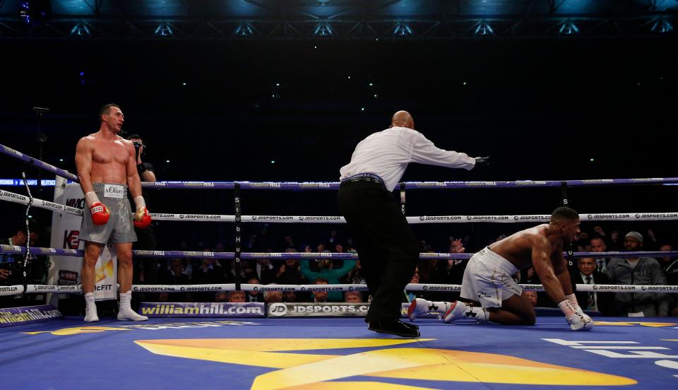  Anthony Joshua was dropped in round six