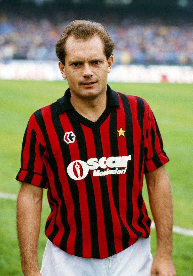  Former Chelsea and Man United midfielder Ray Wilkins was a huge success at AC Milan