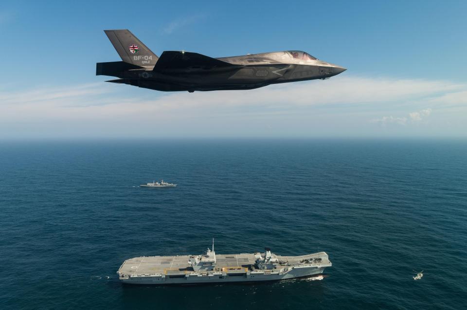 The 1,200mph fighter plane has t he ability to land vertically
