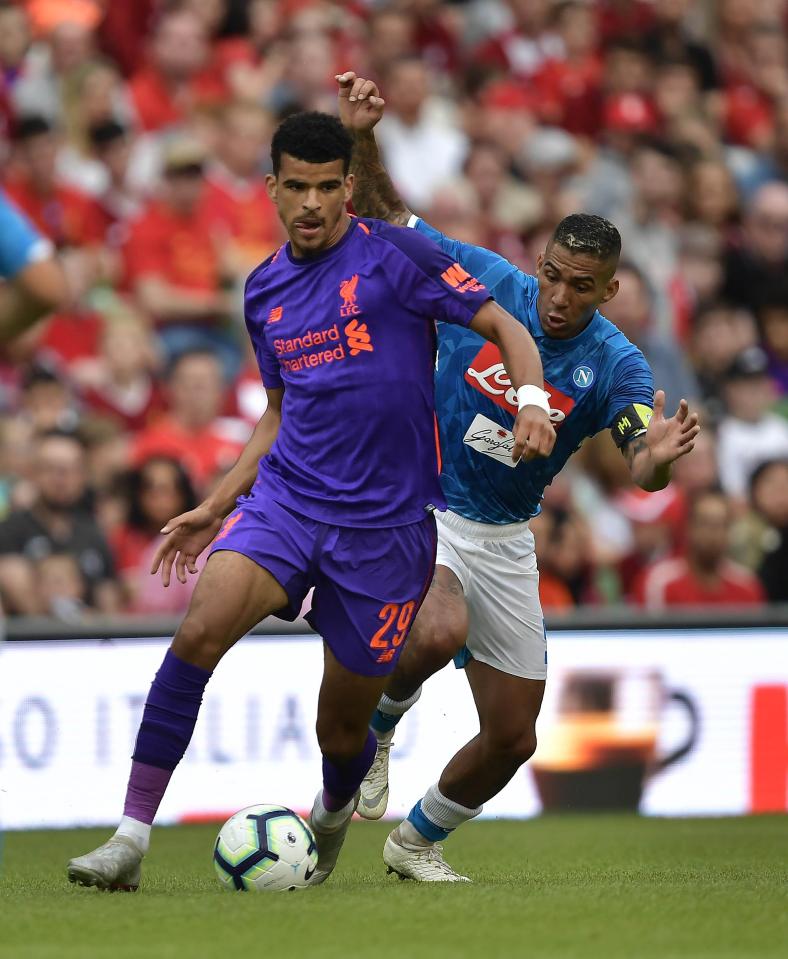 Solanke has not figured for Liverpool since in pre-season but is short of full fitness