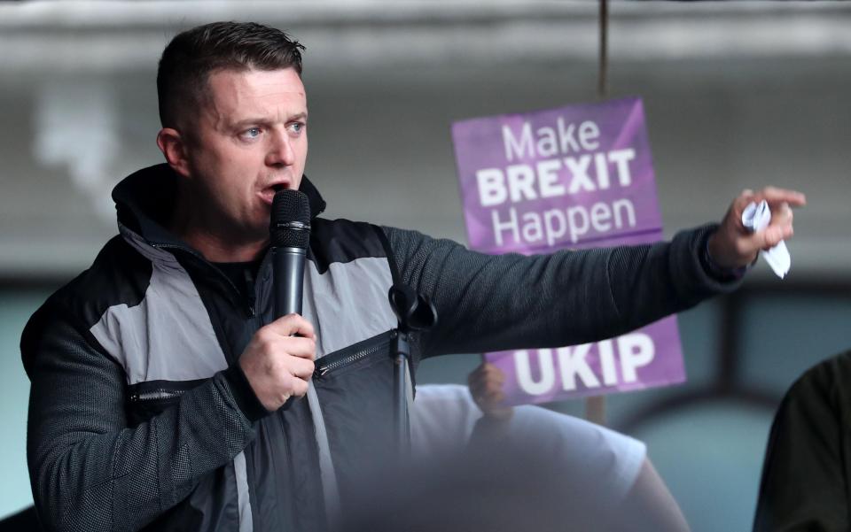  Tommy Robinson had his channel demonetised by adverts being removed