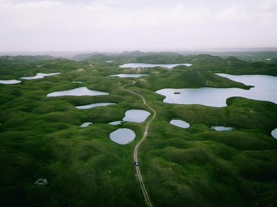 Beautiful lakes and marshes in Kyrgyzstan